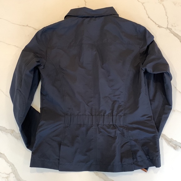 Mássimo dutti navy jacket with leather trim - Picture 4 of 5